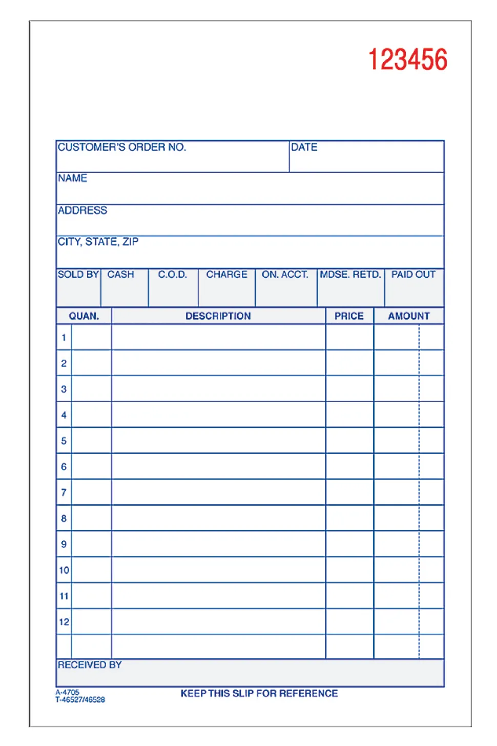 Adams® Carbonless 3-Part Sales Book, 4 3/16" x 7 3/16", Pack Of 50 Sets