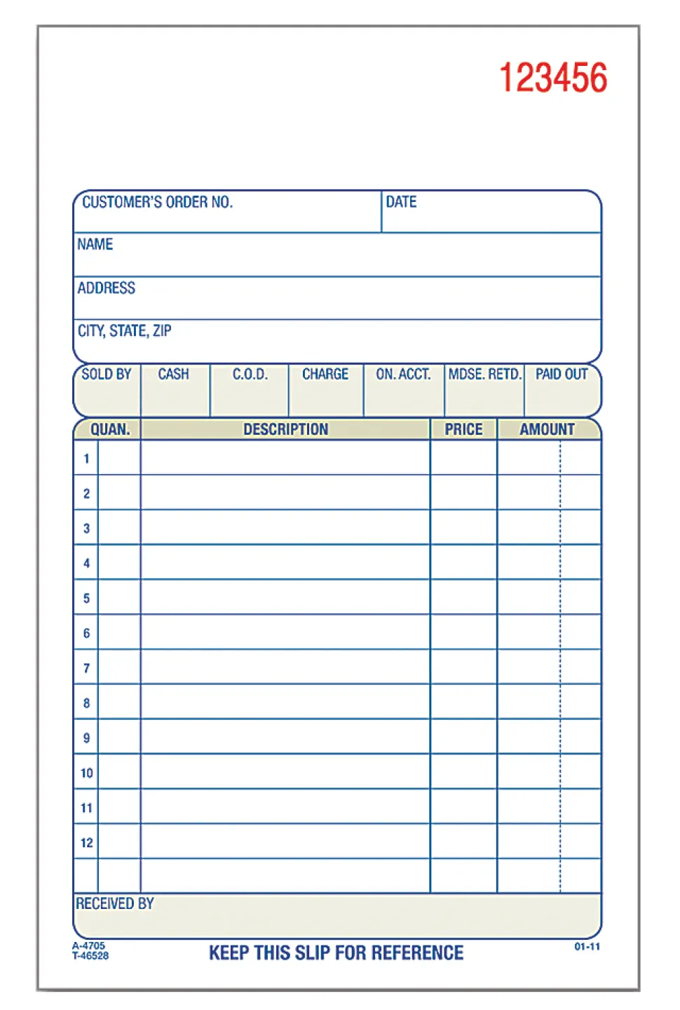 Adams® Carbonless 2-Part Sales Book, 4 3/16" x 7 3/16", Pack Of 50 Sets