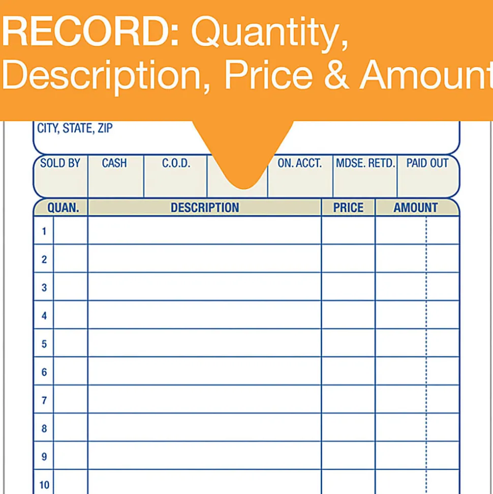 Adams Carbonless 3-part Sales Order Books - 50/Pack - 3 Part - Carbonless Copy - 4.18"x7.18" Sheet Size - White, Canary, Pink - Assorted Sheet(s)
