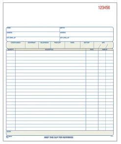 Adams® Carbonless Sales Order Book, 8 3/8" x 10 11/16, 2-Part, White/Canary