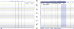 Adams® Check Payment And Deposit Register, 8 1/2" x 11", Blue
