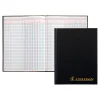 Adams® 4-Column Account Book, 9 1/4" x 7", Black