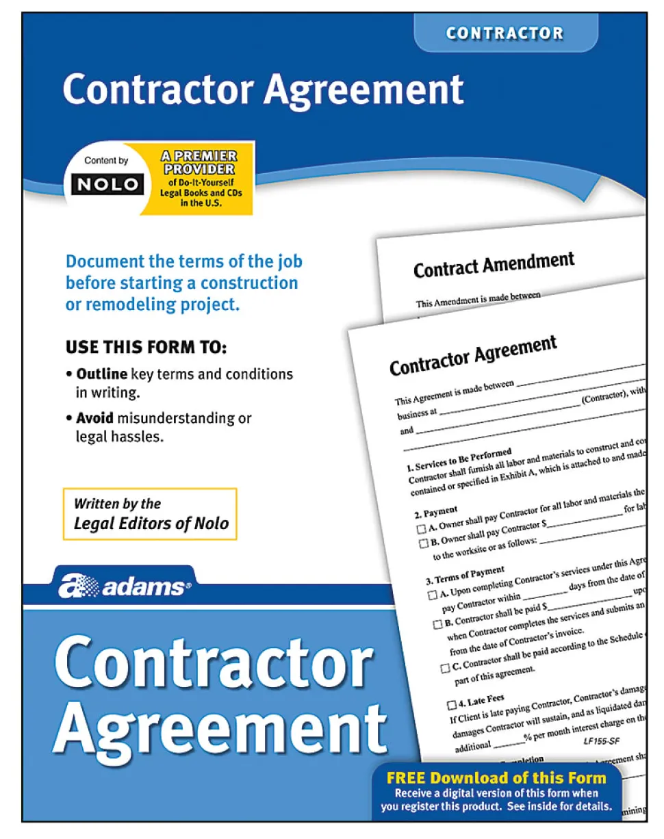 Adams® Contractor Agreement