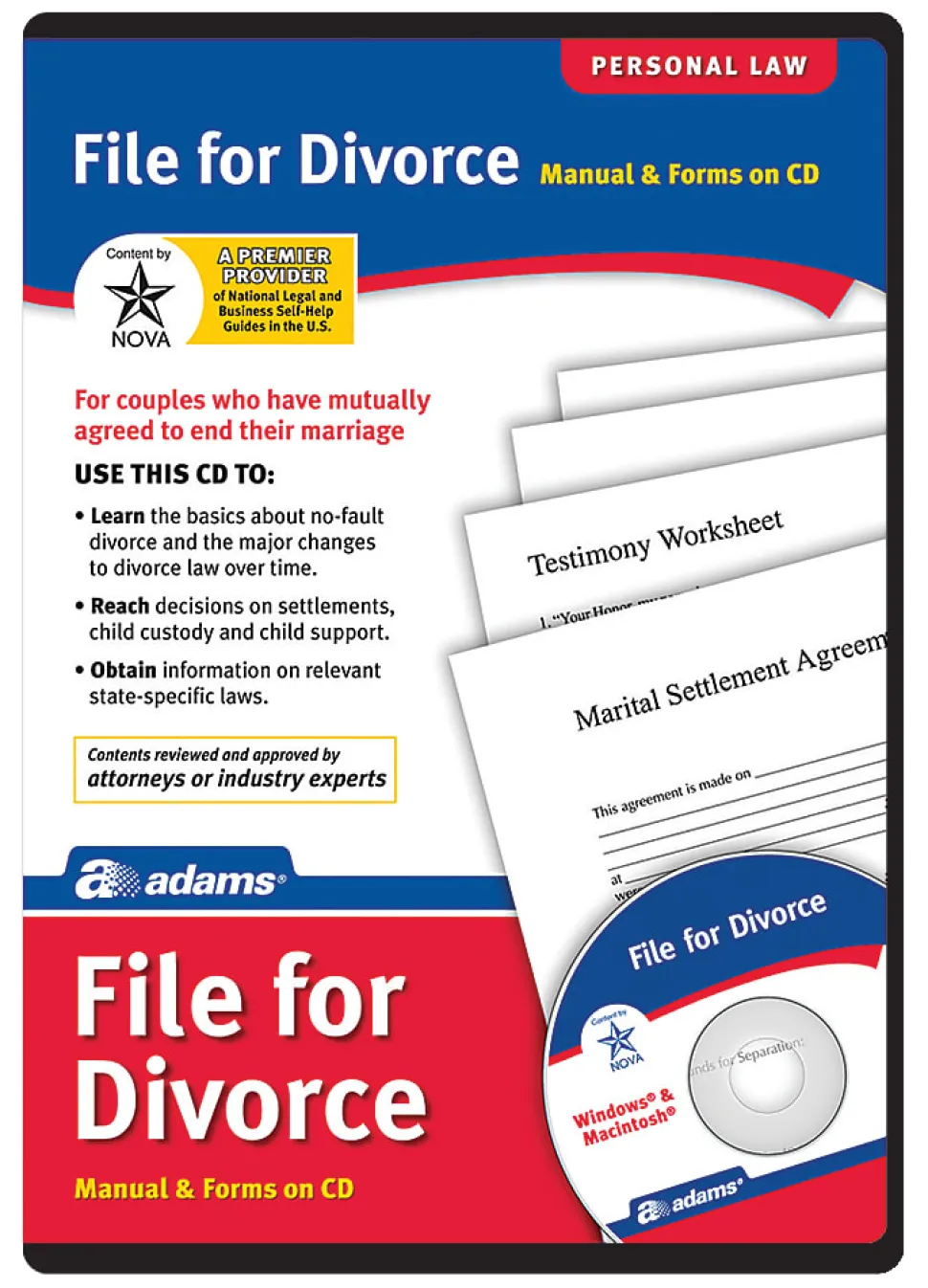 Adams® File For Divorce
