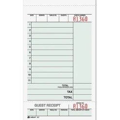 Adams® Guest Check Books, 2-Part, 4 1/4