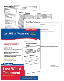Adams® Last Will & Testament Kit