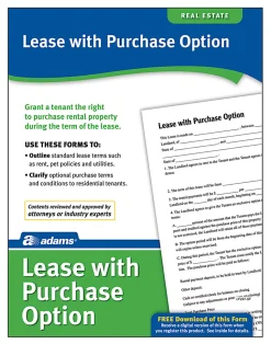 Adams® Lease With Purchase Option