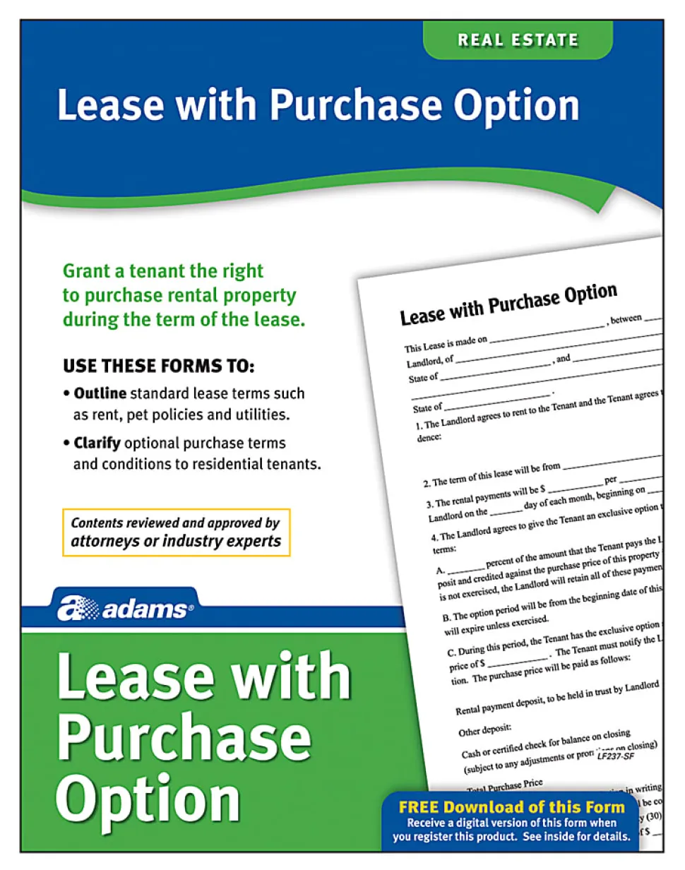 Adams® Lease With Purchase Option
