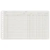 Adams® Ledger Sheets, 5" x 8", Green/White