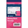 Adams® Money/Rent Receipt Book, 5 3/8" x 2 3/4", 2-Part, Carbonless, 50 Set Book