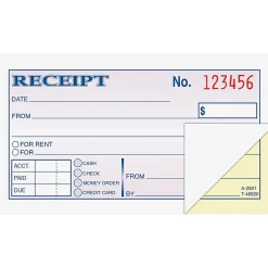 Adams® Money/Rent Receipt Book, 5 3/8