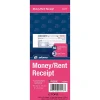 Adams® Money/Rent Receipt Books, 7 3/16" x 2 3/4", 3-Part, Carbonless, 50 Set Book
