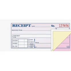 Adams® Money/Rent Receipt Books, 7 3/16