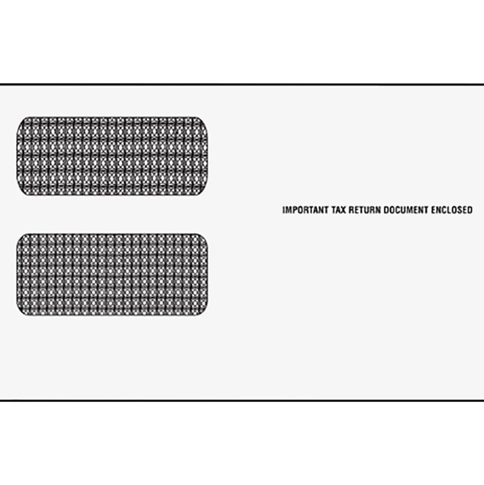 Adams 1099-NEC Envelopes - Document - 3 3/4" Width x 8 3/4" Length - Gummed - White - 500 / Carton