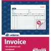 Adams™ 3-Part Carbonless Invoice Book, 8 7/16" x 5 9/16", White/Canary/Pink, 50 Sets