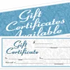 Adams® 2-Part Gift Certificates Kit, 3 2/5" x 8 1/2", White, Pack Of 25 Certificates/Envelopes