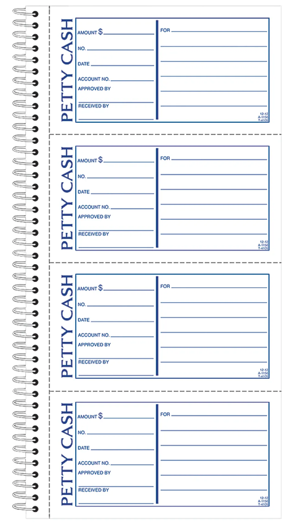 Adams® 2-Part Petty Cash Receipt Book, 5 1/2" x 11", Book Of 200 Sets