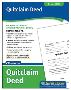 Adams® Quitclaim Deed