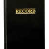 Adams® Record Book, 9 3/8" x 6", 200 Pages (100 Sheets), Black