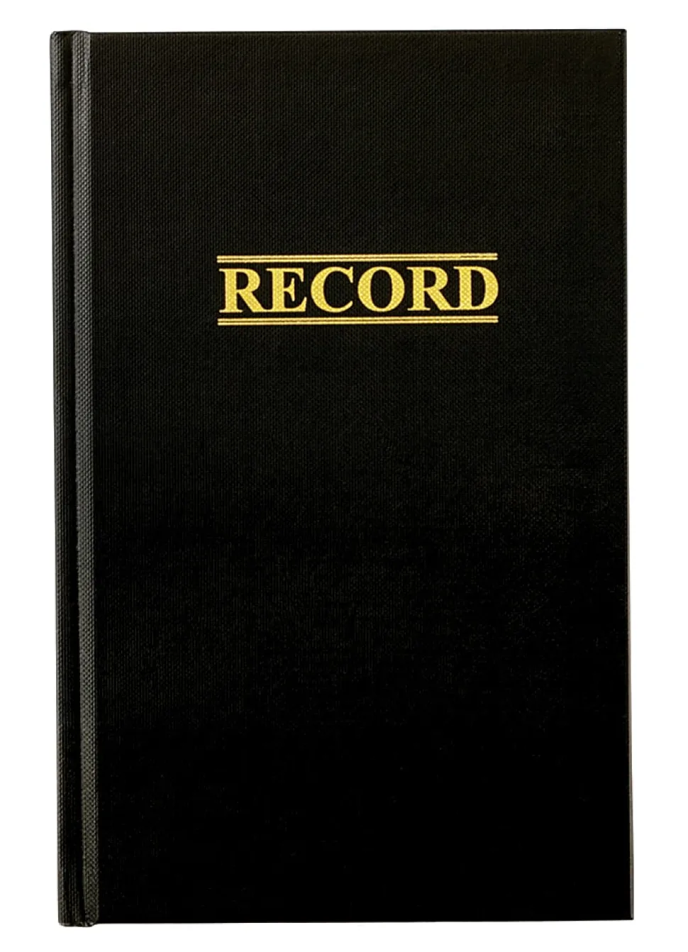 Adams® Record Book, 9 3/8" x 6", 200 Pages (100 Sheets), Black