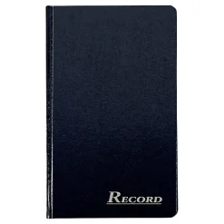 Adams® Record Ledger, 12 1/4" x 7 1/2", 150 Pages, Navy