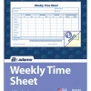 Adams® Weekly Time Sheet, 2-Part, 9" x 5 1/2", White, Pack Of 100