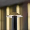 Adesso ADS360 Pina LED Cordless Table Lamp, Black with Antique Brass Sahde