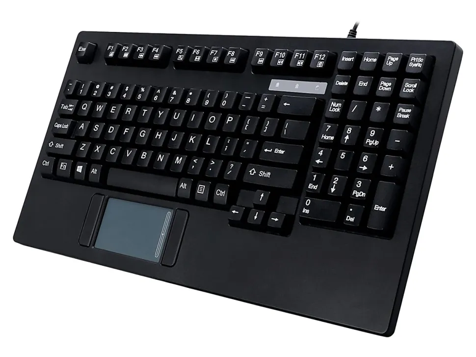 Adesso® AKB-425UB EasyTouch USB Rackmount Keyboard With Touchpad