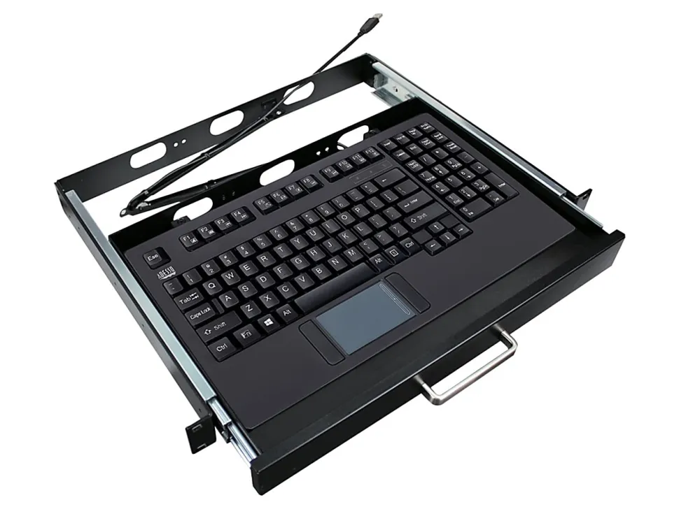 Adesso® AKB-425UB EasyTouch USB Rackmount Keyboard With Touchpad