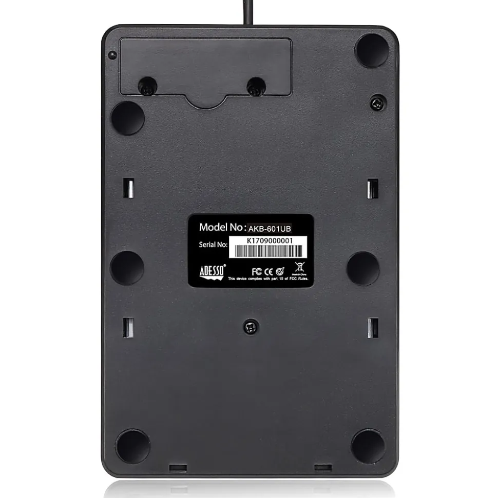 Adesso® AKB-601UB USB Spill-Resistant Numeric Keypad