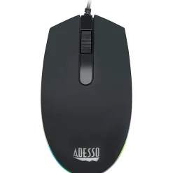 Adesso EasyTouch 137CB Illuminated Gaming Keyboard & Mouse Combo - USB Cable - 104 Key - English (US) - AKB137CB