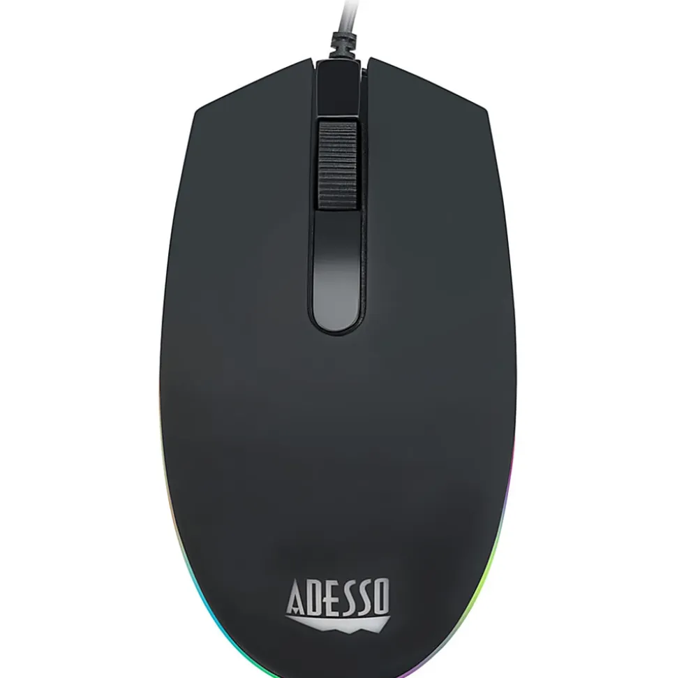 Adesso EasyTouch 137CB Illuminated Gaming Keyboard & Mouse Combo - USB Cable - 104 Key - English (US) - AKB137CB