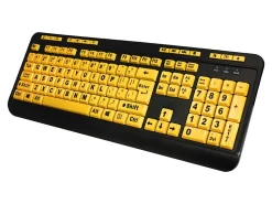 Adesso EasyTouch 132 Florescent Yellow Multimedia Desktop Keyboard