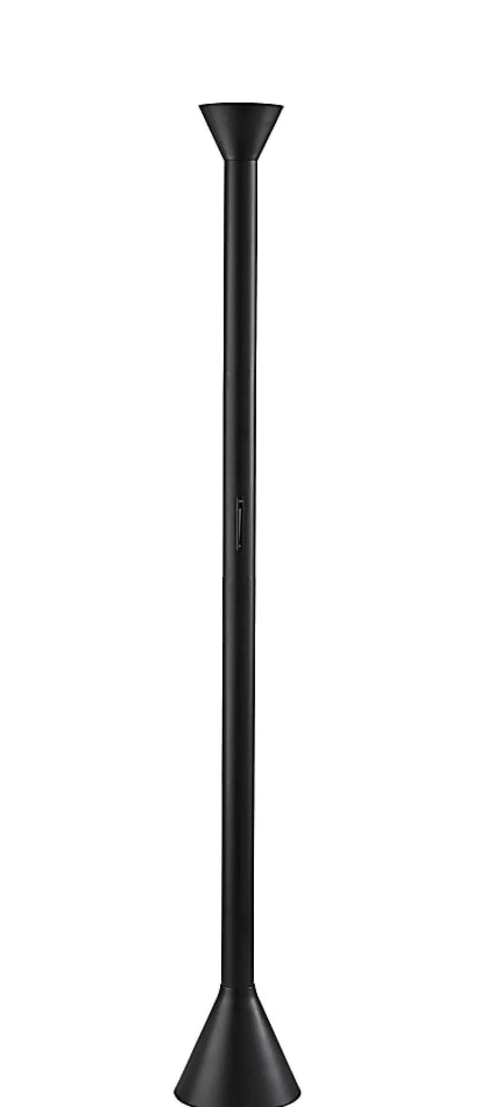 Adesso Greer LED Torchiere, Black with White Plastic Diffuser
