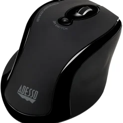 Adesso® iMouse G25 Wireless RF Ergonomic Laser Mouse, Black