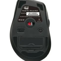 Adesso iMouse M20B - Wireless Ergonomic Optical Mouse - Optical - Wireless - 30 ft - Radio Frequency - IMOUSEM20B