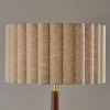 Adesso Laine 62.5"H Floor Lamp, Beige/Antique Brass