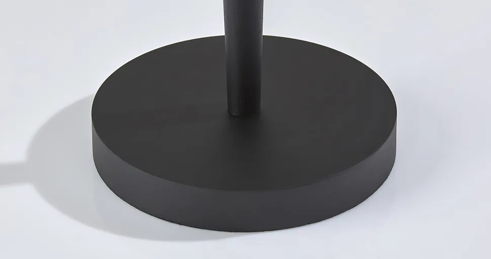 Adesso Nigel 61"H Floor Lamp, Linen/Black