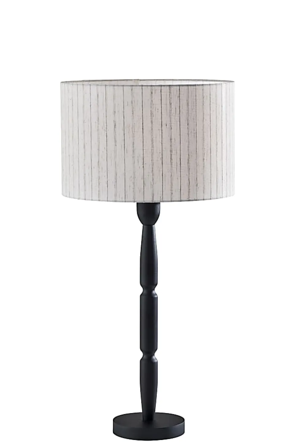 Adesso Nigel 29"H Table Lamp, Linen/Black