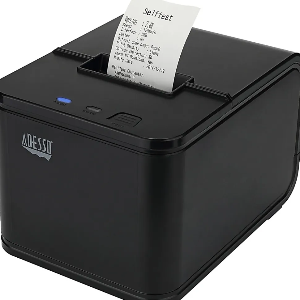 Adesso® NuPrint 210 Monochrome (Black And White) Direct Thermal Receipt Printer