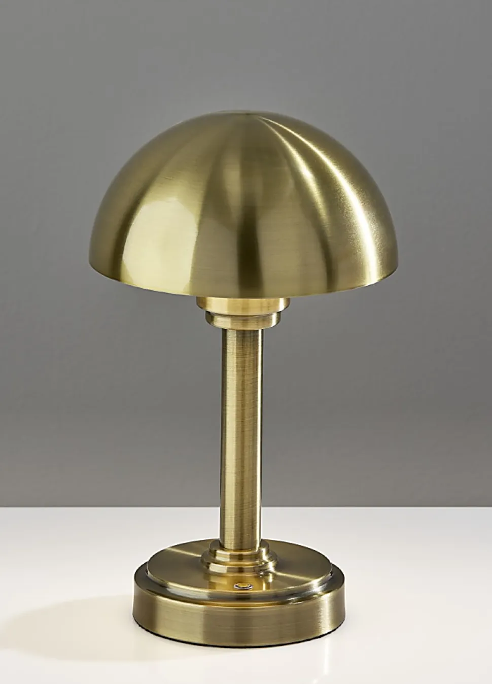 Adesso Ollie 12.5"H Cordless Table Lamp, Antique Brass
