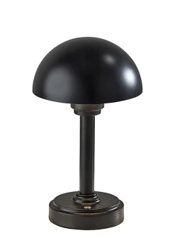 Adesso Ollie 12.5"H Cordless Table Lamp, Black