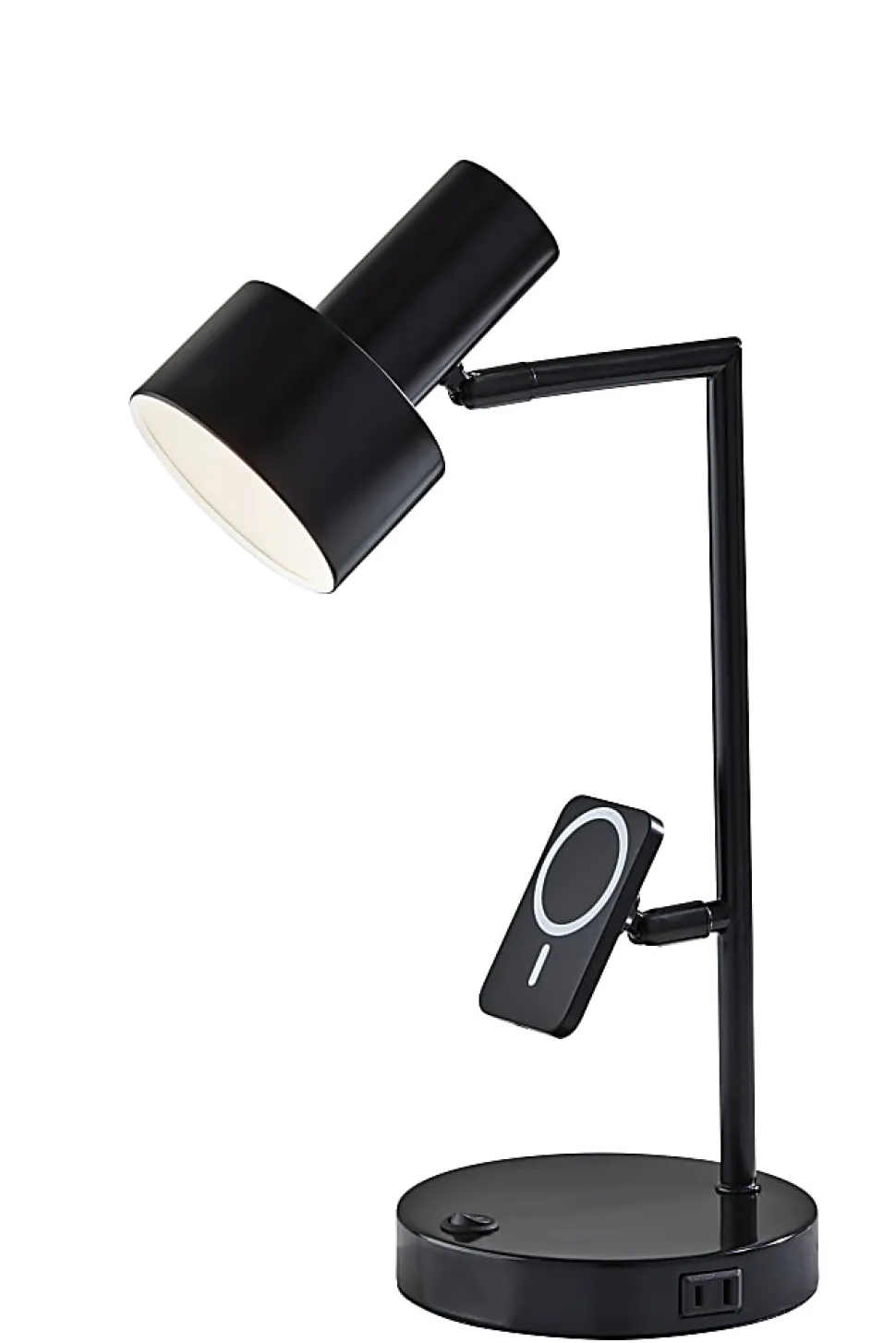 Adesso Rowe Supercharger 19"H Desk Lamp, Black