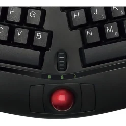 Adesso Tru-Form Media 3150 2.4 GHz Wireless Ergo Trackball Keyboard