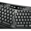 Adesso Tru-Form Media 1500 Wireless Ergonomic Keyboard & Laser Mouse, Black