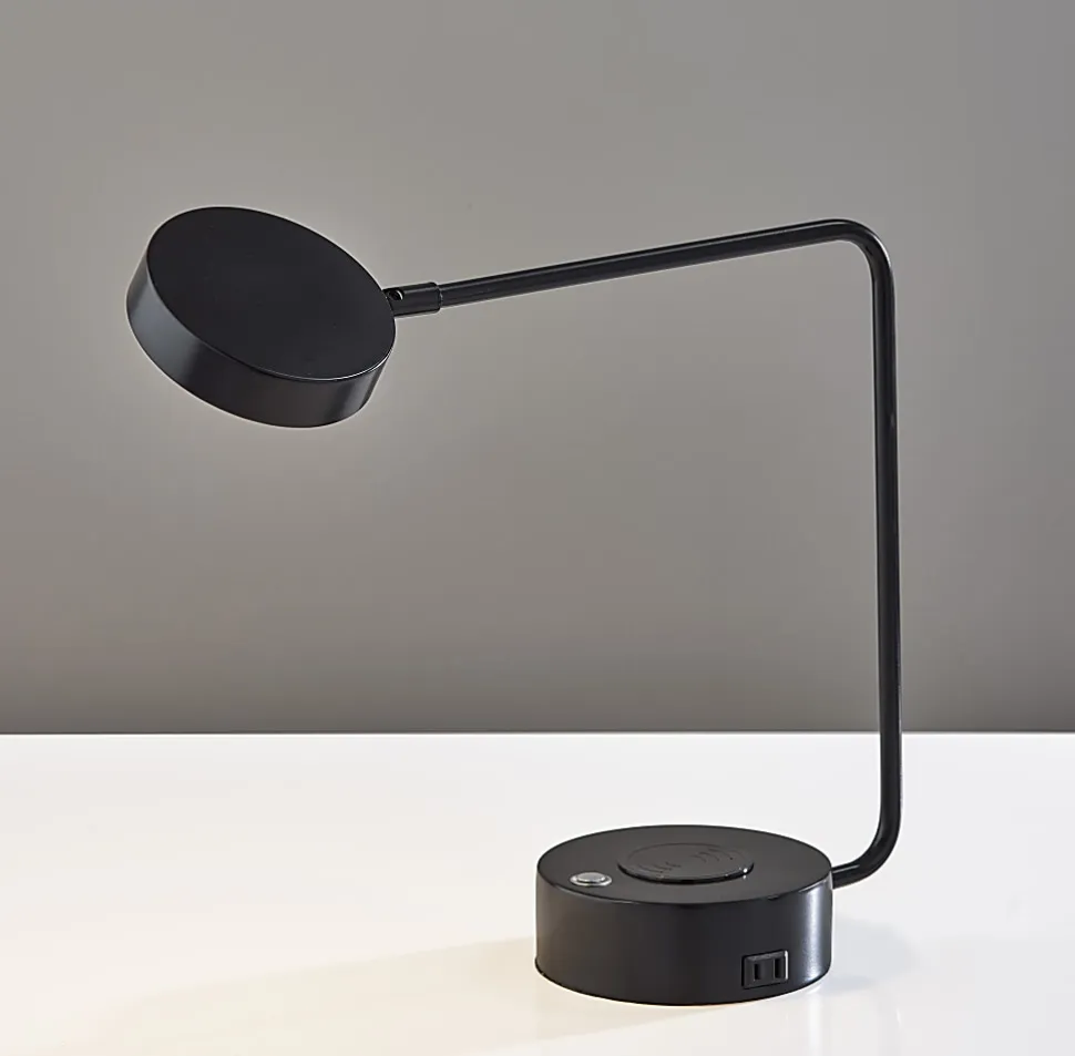 Adesso Viper Supercharger 15"H LED Desk Lamp, Black