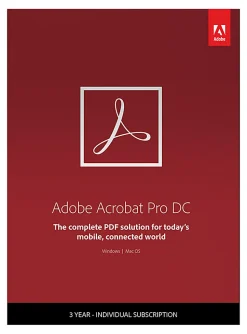 Adobe® Acrobat® Pro DC, 3-Year Subscription