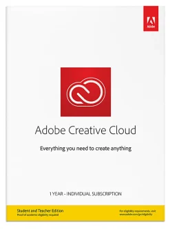 Adobe® Creative Cloud® Individual Student Teacher Edition