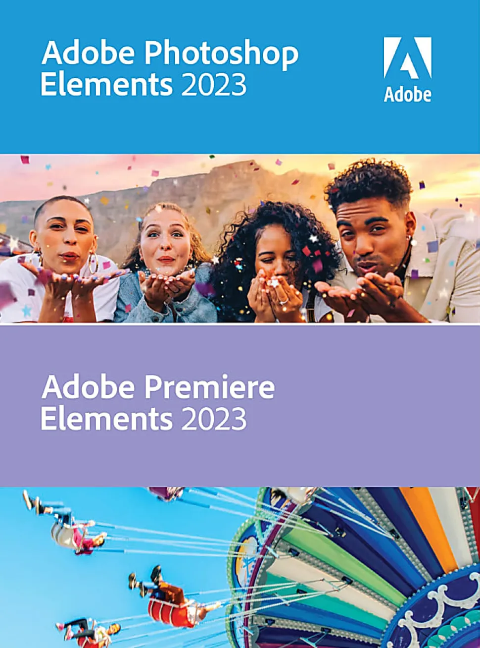 Adobe® Photoshop & Premiere Elements Software 2023 For PC/Mac, Windows® 11/10/Mac OS X V11.3/OS Monterey 12, Product Key