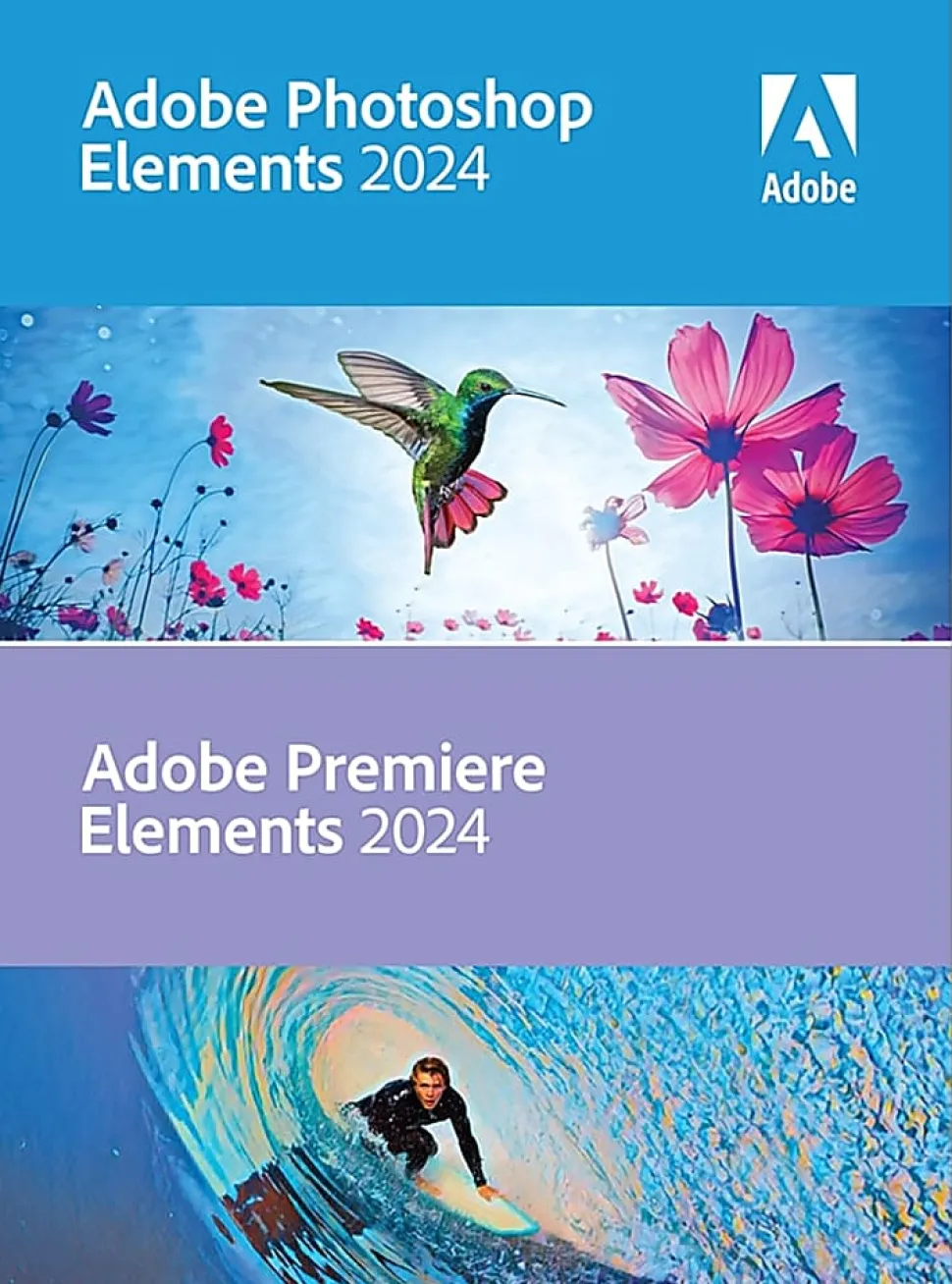 Adobe Photoshop & Premiere Elements, 2024, 1-Time Purchase, Product Key